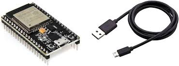 ESP 32 Development Board CP2102 WiFi Bluetooth Ultra-Low Power Consumption Dual Core (30 PIN) with Esp32 Compatible USB Cable