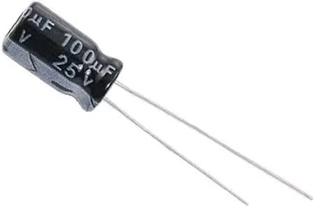 100uF / 25V Electrolytic Capacitor (Pack of 5)