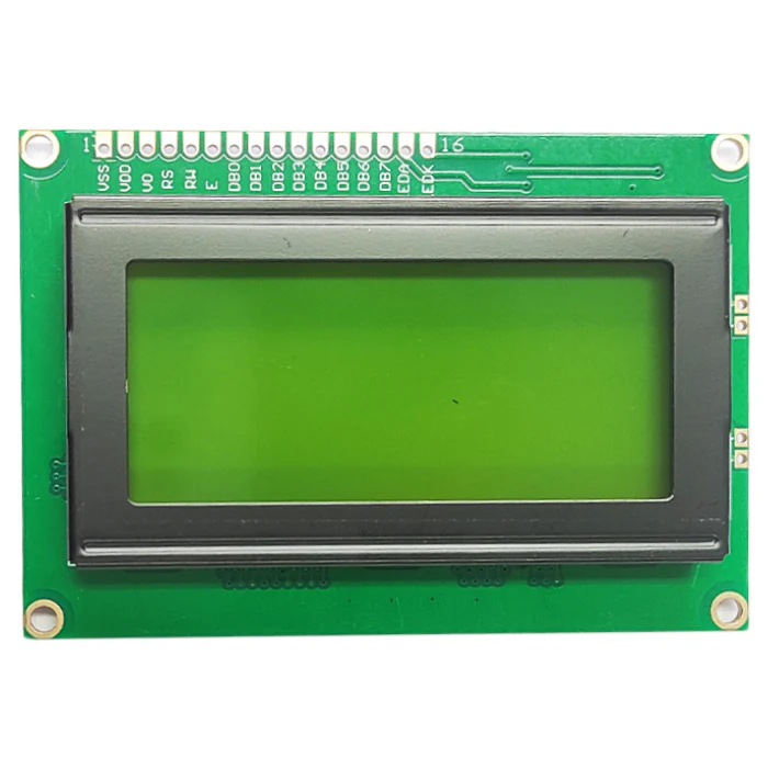 16x4 LCD Display With Green Backlight