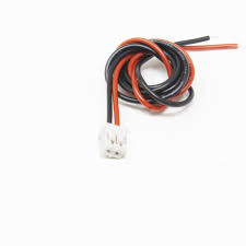 2 pin Female Housing Connector with 300mm Wire(26 AWG) with Panel Mount 2.1mm DC Barrel Jack