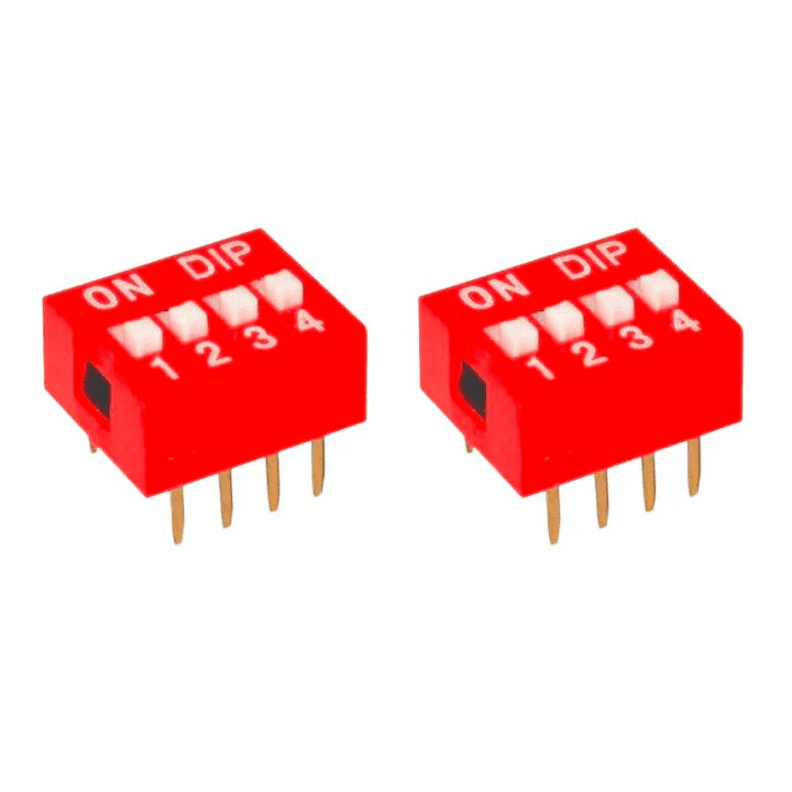 4 Way Slide Switch 2.54mm Pitch (Pack of 2)