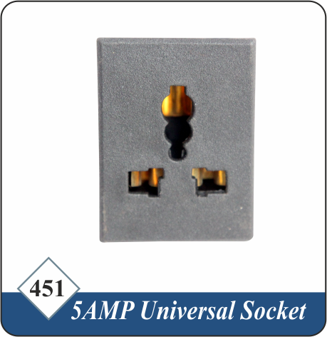 5A UNIVERSAL SOCKET (BRASS)