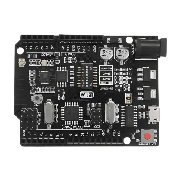 Arduino UNO R3 with Wi-Fi ATmega328P + ESP8266 NodeMCU | CH340G Compatible Board