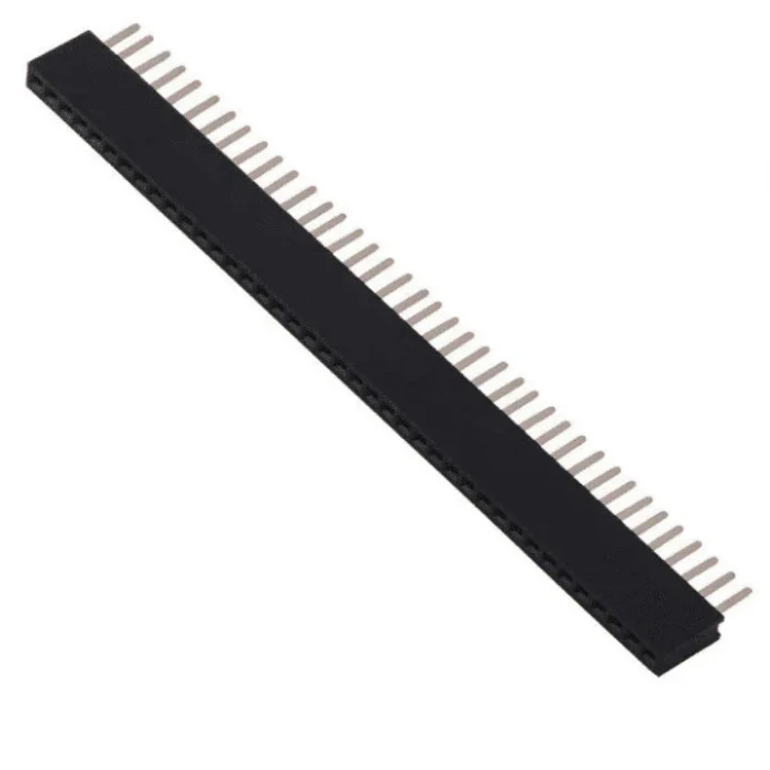 40x1 Pin 2.54mm Straight Female Pin Berg Strip (Pack of 5)