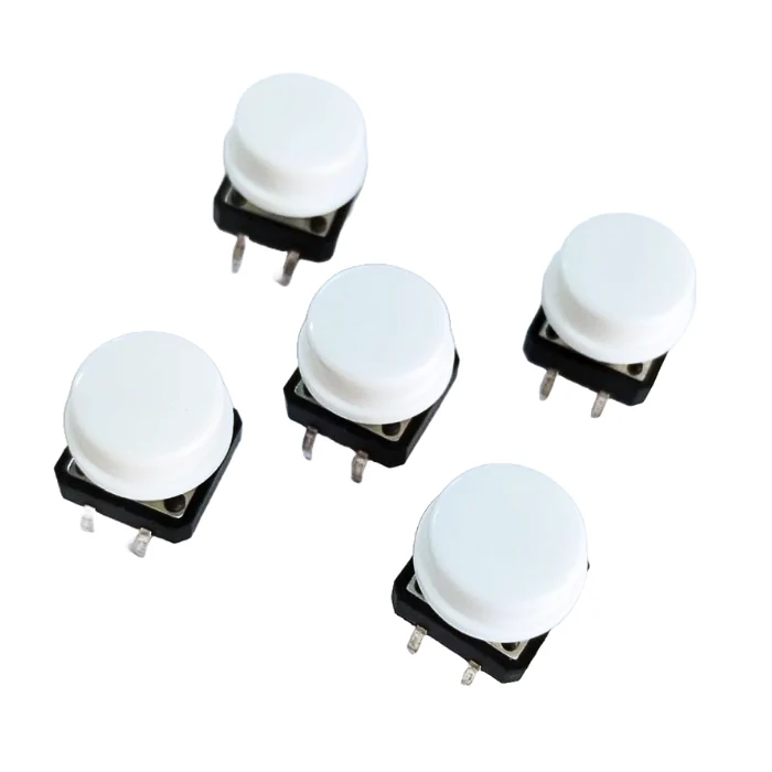 Tactile 4 Pin Push Button Switch - Pack of 5 (12x12x7.3 mm)