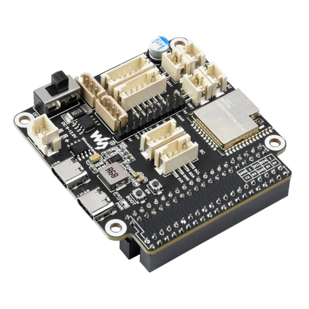 ESP32-Based General Driver board for Robots supports Wi-Fi & Bluetooth