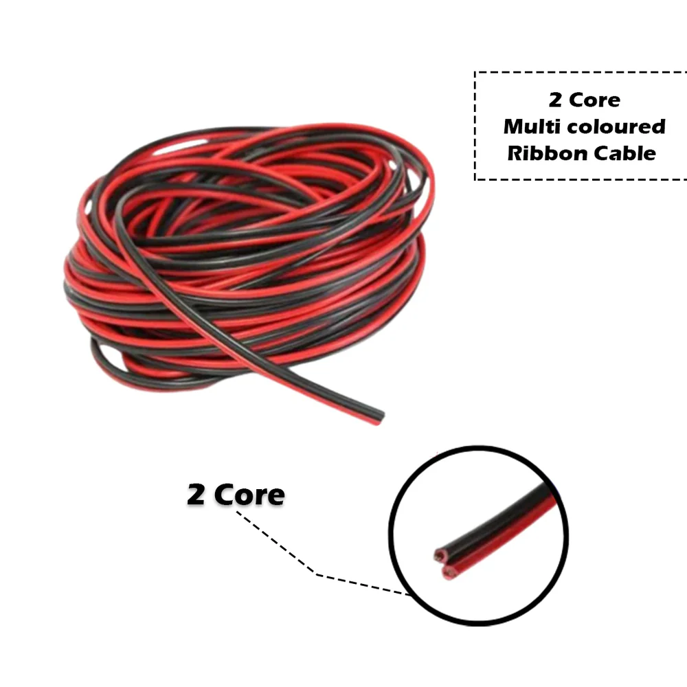 Multi strand wire 2 core (1 meter) (color may vary)