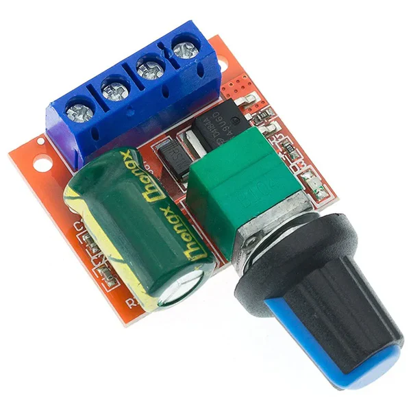 Mini DC Motor PWM Speed Controller – DC 5V–35V, 5A, Adjustable Speed Switch Module